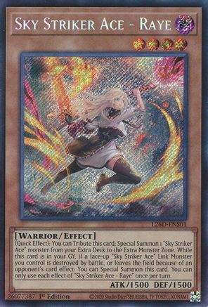 Sky Striker Ace - Raye (Alternate Art) (Secret Rare) - L26D-ENS01 - Legendary Modern Decks 2026 1st Edition