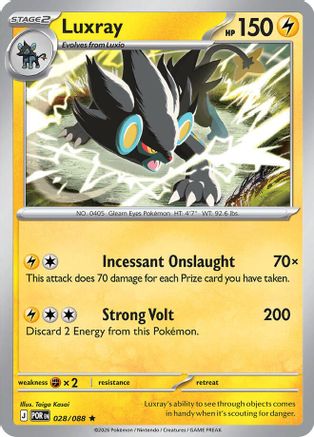 Luxray 28 - ME03 Perfect Order Holofoil