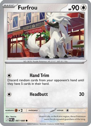 Furfrou 67 - ME03 Perfect Order Reverse Holofoil