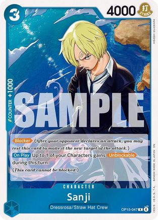 Sanji (OP15-047) - Adventure on Kami's Island Foil