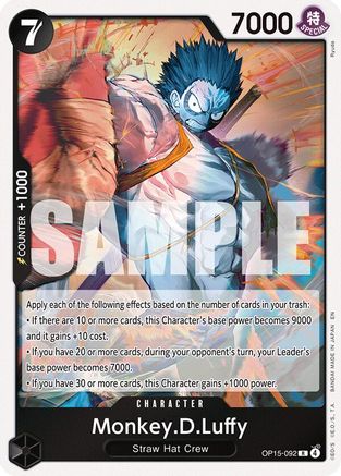 Monkey.D.Luffy (OP15-092) - Adventure on Kami's Island Foil