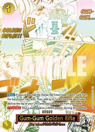 Gum-Gum Golden Rifle (Alternate Art) (OP15-116) - Adventure on Kami's Island Foil