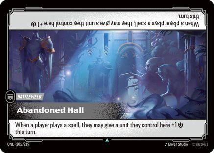 Abandoned Hall - 205/219 - Unleashed Foil