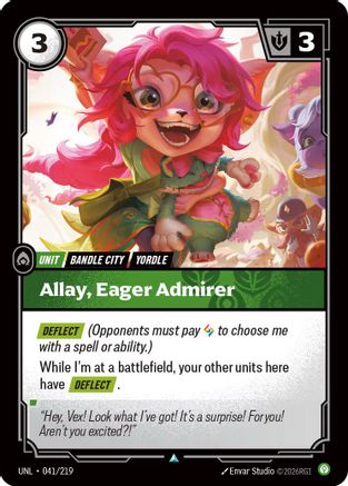 Allay, Eager Admirer - 041/219 - Unleashed Foil