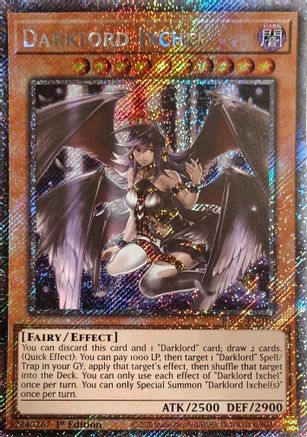 Darklord Ixchel (Platinum Secret Rare) - RA05-EN010 - Rarity Collection 5 1st Edition