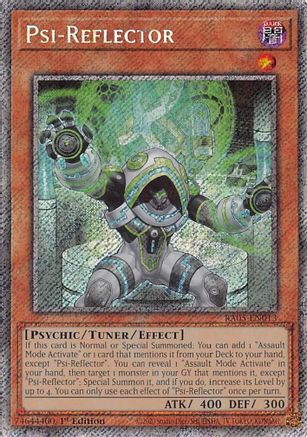 Psi-Reflector (Platinum Secret Rare) (RA05-EN013) - Rarity Collection 5 1st Edition