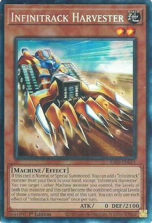 Infinitrack Harvester (Collector's Rare) - RA05-EN014 - Rarity Collection 5 1st Edition