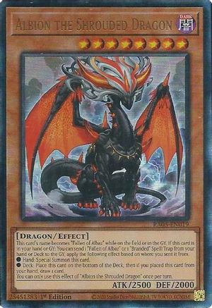Albion the Shrouded Dragon (PUR) - RA05-EN019 - Rarity Collection 5 1st Edition