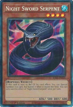 Night Sword Serpent (Collector's Rare) - RA05-EN020 - Rarity Collection 5 1st Edition