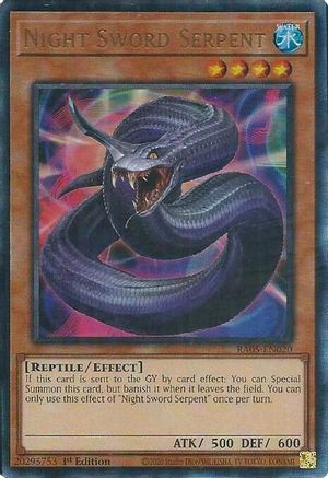 Night Sword Serpent (Ultimate Rare) - RA05-EN020 - Rarity Collection 5 1st Edition
