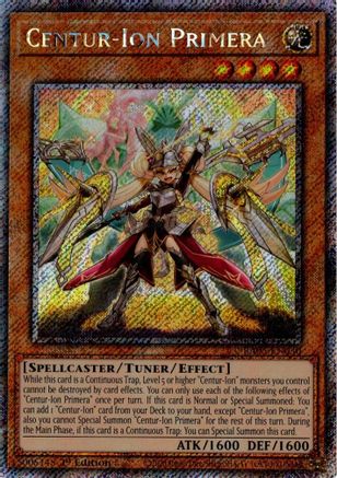 Centur-Ion Primera (Platinum Secret Rare) - RA05-EN030 - Rarity Collection 5 1st Edition