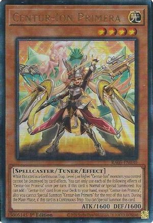 Centur-Ion Primera (Ultimate Rare) - RA05-EN030 - Rarity Collection 5 1st Edition