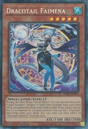 Dracotail Faimena (PCR) - RA05-EN035 - Rarity Collection 5 1st Edition