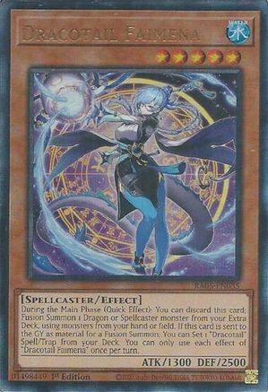Dracotail Faimena (PUR) - RA05-EN035 - Rarity Collection 5 1st Edition
