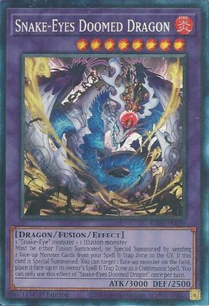 Snake-Eyes Doomed Dragon (PCR) - RA05-EN039 - Rarity Collection 5 1st Edition
