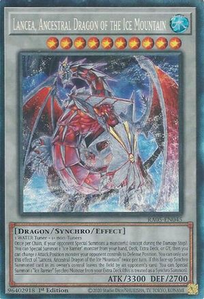 Lancea, Ancestral Dragon of the Ice Mountain (Collector's Rare) - RA05-EN045 - Rarity Collection 5 1st Edition