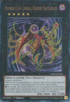 Number C104: Umbral Horror Masquerade (Ultimate Rare) - RA05-EN046 - Rarity Collection 5 1st Edition
