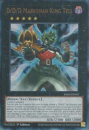 D/D/D Marksman King Tell (Ultimate Rare) - RA05-EN047 - Rarity Collection 5 1st Edition