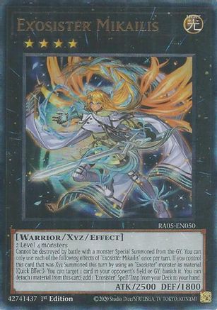 Exosister Mikailis (Ultimate Rare) - RA05-EN050 - Rarity Collection 5 1st Edition