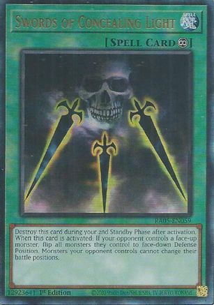 Swords of Concealing Light (Ultimate Rare) (RA05-EN059) - Rarity Collection 5 1st Edition