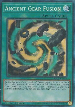 Ancient Gear Fusion (Collector's Rare) - RA05-EN063 - Rarity Collection 5 1st Edition