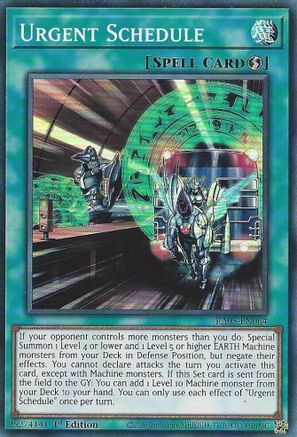 Urgent Schedule - RA05-EN064 - Rarity Collection 5 1st Edition