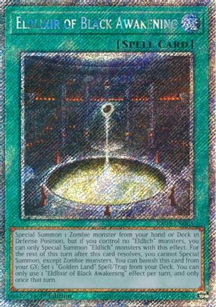Eldlixir of Black Awakening (Platinum Secret Rare) - RA05-EN065 - Rarity Collection 5 1st Edition
