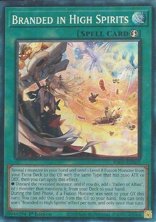 Branded in High Spirits (Collector's Rare) - RA05-EN067 - Rarity Collection 5 1st Edition