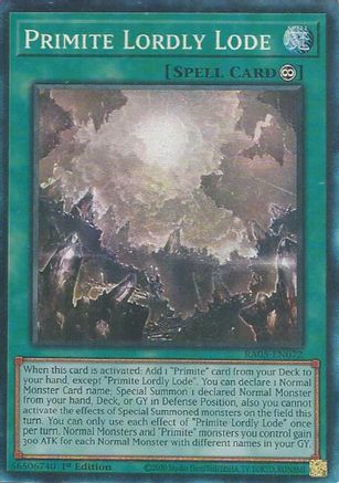 Primite Lordly Lode (PCR) - RA05-EN072 - Rarity Collection 5 1st Edition