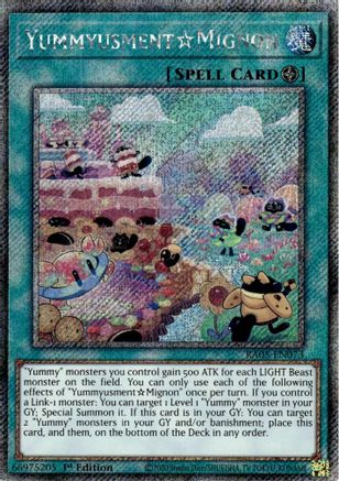 YummyusmentMignon (Platinum Secret Rare) (RA05-EN073) - Rarity Collection 5 1st Edition