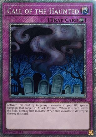 Call of the Haunted (Platinum Secret Rare) - RA05-EN076 - Rarity Collection 5 1st Edition