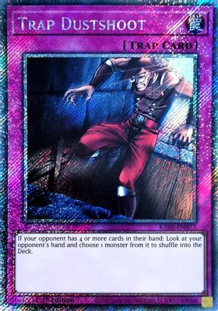 Trap Dustshoot (Platinum Secret Rare) - RA05-EN077 - Rarity Collection 5 1st Edition