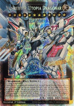 Number 99: Utopia Dragonar (Starlight Rare) - RA05-EN144 - Rarity Collection 5 1st Edition