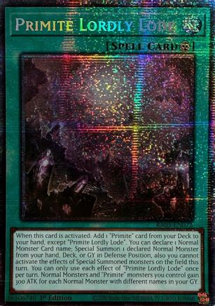 Primite Lordly Lode (Starlight Rare) (RA05-EN072) - Rarity Collection 5 1st Edition