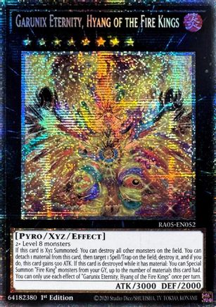 Garunix Eternity, Hyang of the Fire Kings (Starlight Rare) (RA05-EN052) - Rarity Collection 5 1st Edition