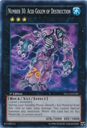 Number 30: Acid Golem of Destruction (YS13-ENV09) - Super Starter: V for Victory Power-Up Pack 1st Edition