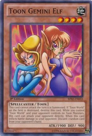 Toon Gemini Elf (BP02-EN033) - Battle Pack 2: War of the Giants 1st Edition