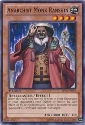Anarchist Monk Ranshin (BP02-EN092) - Battle Pack 2: War of the Giants 1st Edition