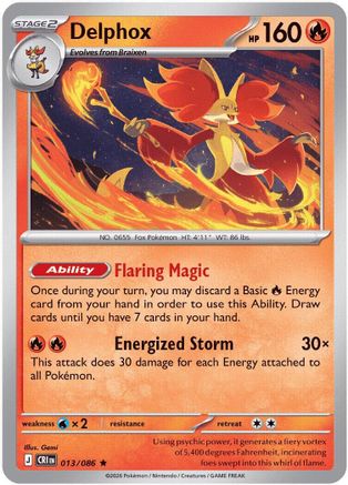 Delphox 13 - ME04 Chaos Rising Holofoil