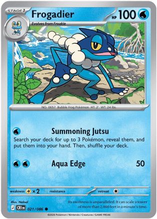 Frogadier - 021/086 21 - ME04 Chaos Rising