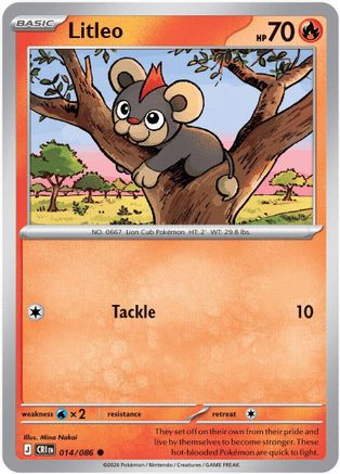 Litleo 14 - ME04 Chaos Rising Reverse Holofoil