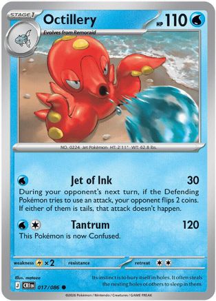 Octillery 17 - ME04 Chaos Rising Reverse Holofoil
