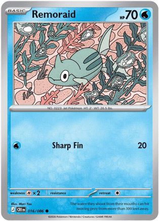 Remoraid 16 - ME04 Chaos Rising Reverse Holofoil