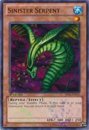 Sinister Serpent (Mosaic Rare) (BP02-EN015) - Battle Pack 2: War of the Giants 1st Edition