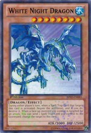 White Night Dragon (Mosaic Rare) (BP02-EN083) - Battle Pack 2: War of the Giants 1st Edition