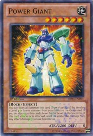 Power Giant (Mosaic Rare) (BP02-EN091) - Battle Pack 2: War of the Giants 1st Edition