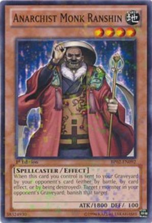 Anarchist Monk Ranshin (Mosaic Rare) - BP02-EN092 - Battle Pack 2: War of the Giants Unlimited