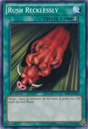 Rush Recklessly (Mosaic Rare) (BP02-EN133) - Battle Pack 2: War of the Giants 1st Edition