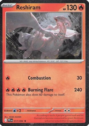 Reshiram - 017/094 (Cosmos Holo) 17 - Blister Exclusives Holofoil