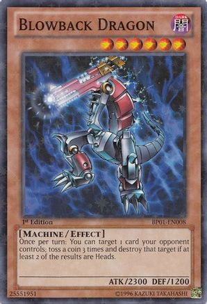 Blowback Dragon (Starfoil) (BP01-EN008) - Battle Pack: Epic Dawn 1st Edition
